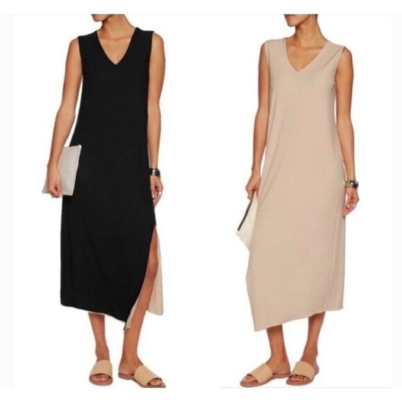 Donna Karan Dresses & Skirts - Donna Karan Dress Womens Small Maxi Reversible Classic Cocktail Wedding Black Nu